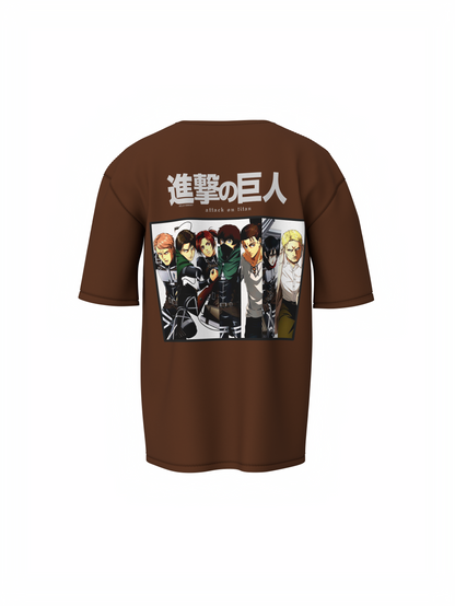 Manga Series Characters Oversized T-Shirt