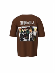 Manga Series Characters Oversized T-Shirt
