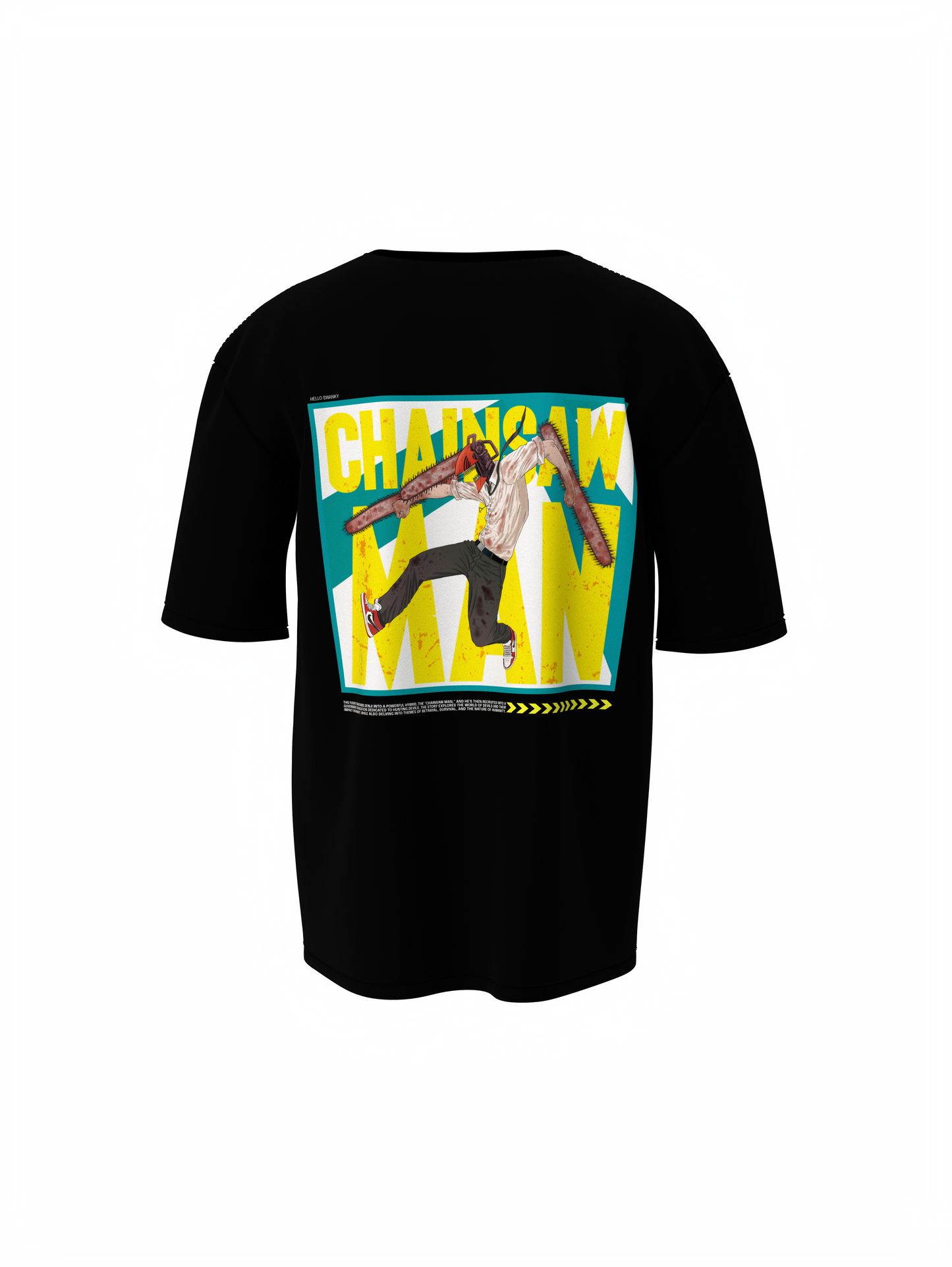 Buy Chainsaw Man Oversized T-Shirt Denji Anime Streetwear Tee