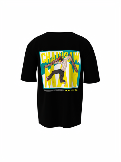 Buy Chainsaw Man Oversized T-Shirt Denji Anime Streetwear Tee