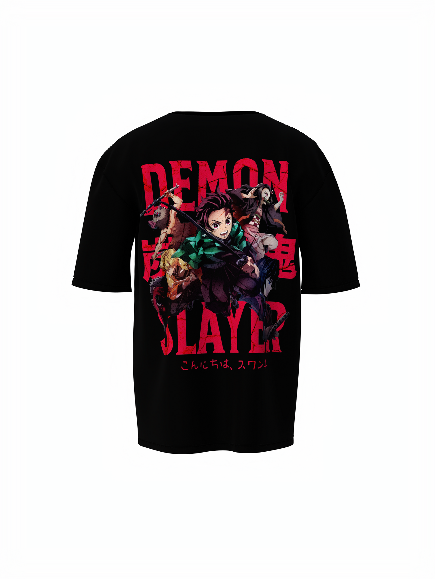 Hashira’s Wrath Oversized T-Shirt Unleash Demon Slayer Power