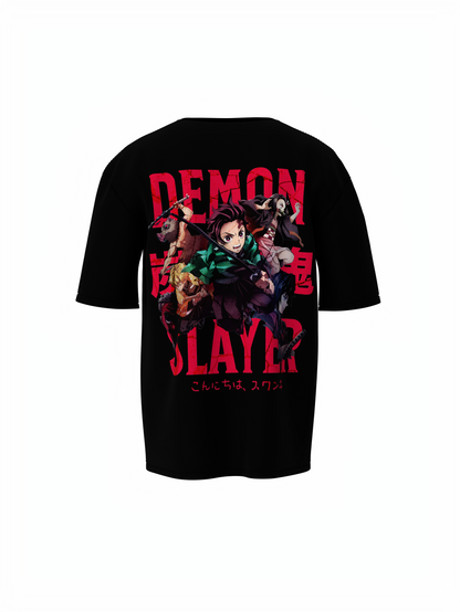 Hashira’s Wrath Oversized T-Shirt Unleash Demon Slayer Power