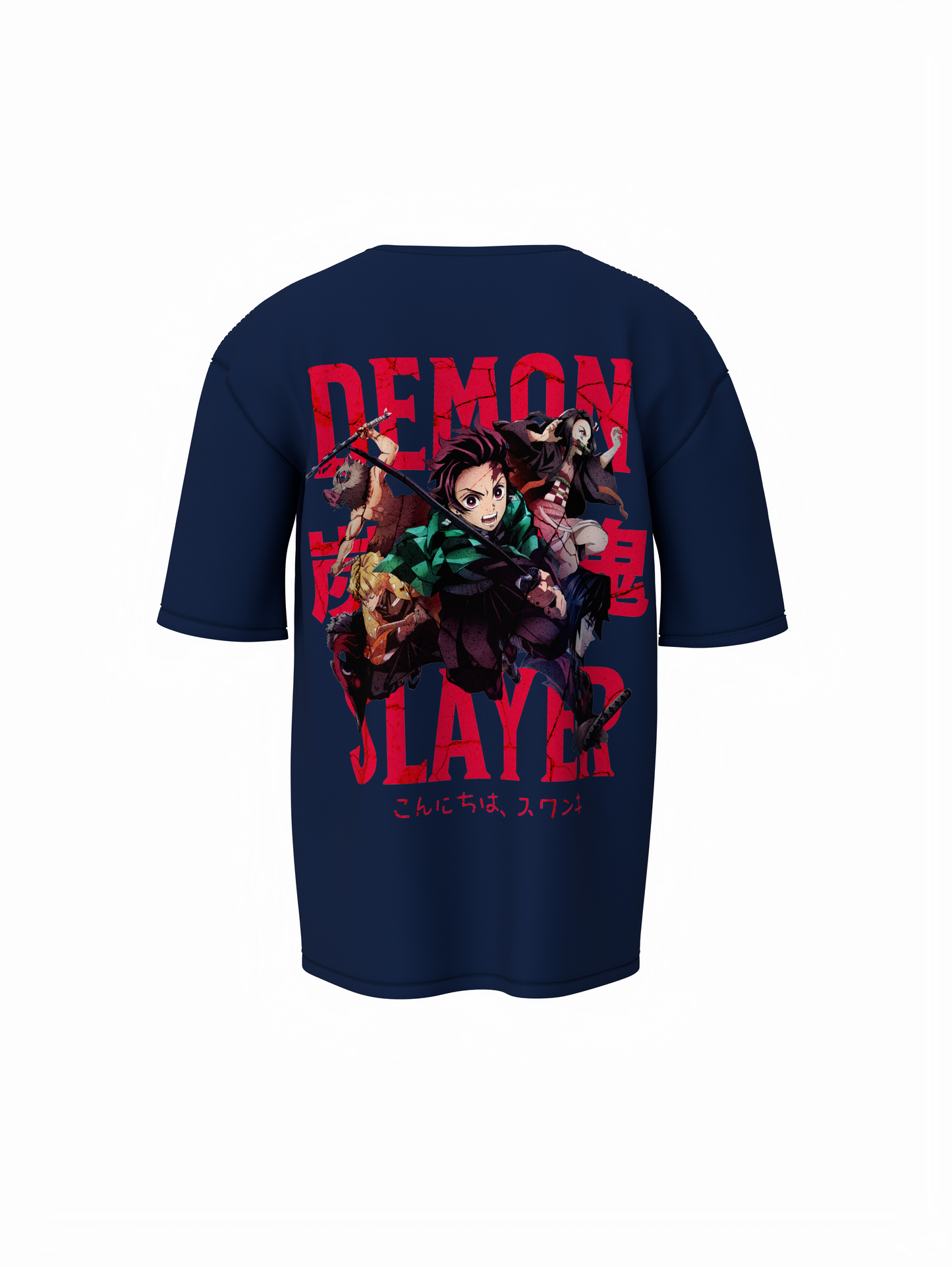 Hashira’s Wrath Oversized T-Shirt Unleash Demon Slayer Power