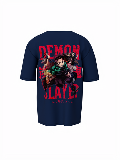 Hashira’s Wrath Oversized T-Shirt Unleash Demon Slayer Power