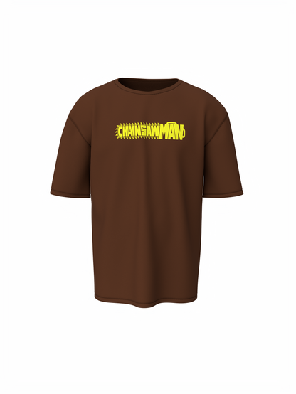 Buy Chainsaw Man Oversized T-Shirt Denji Anime Streetwear Tee