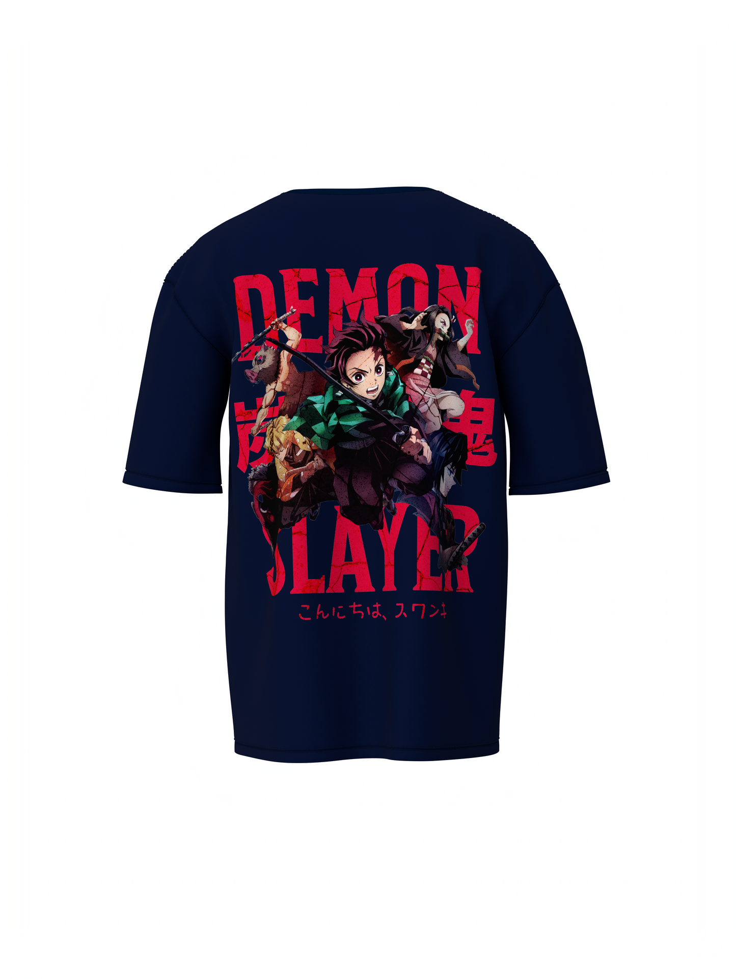 Hashira’s Wrath Oversized T-Shirt Unleash Demon Slayer Power