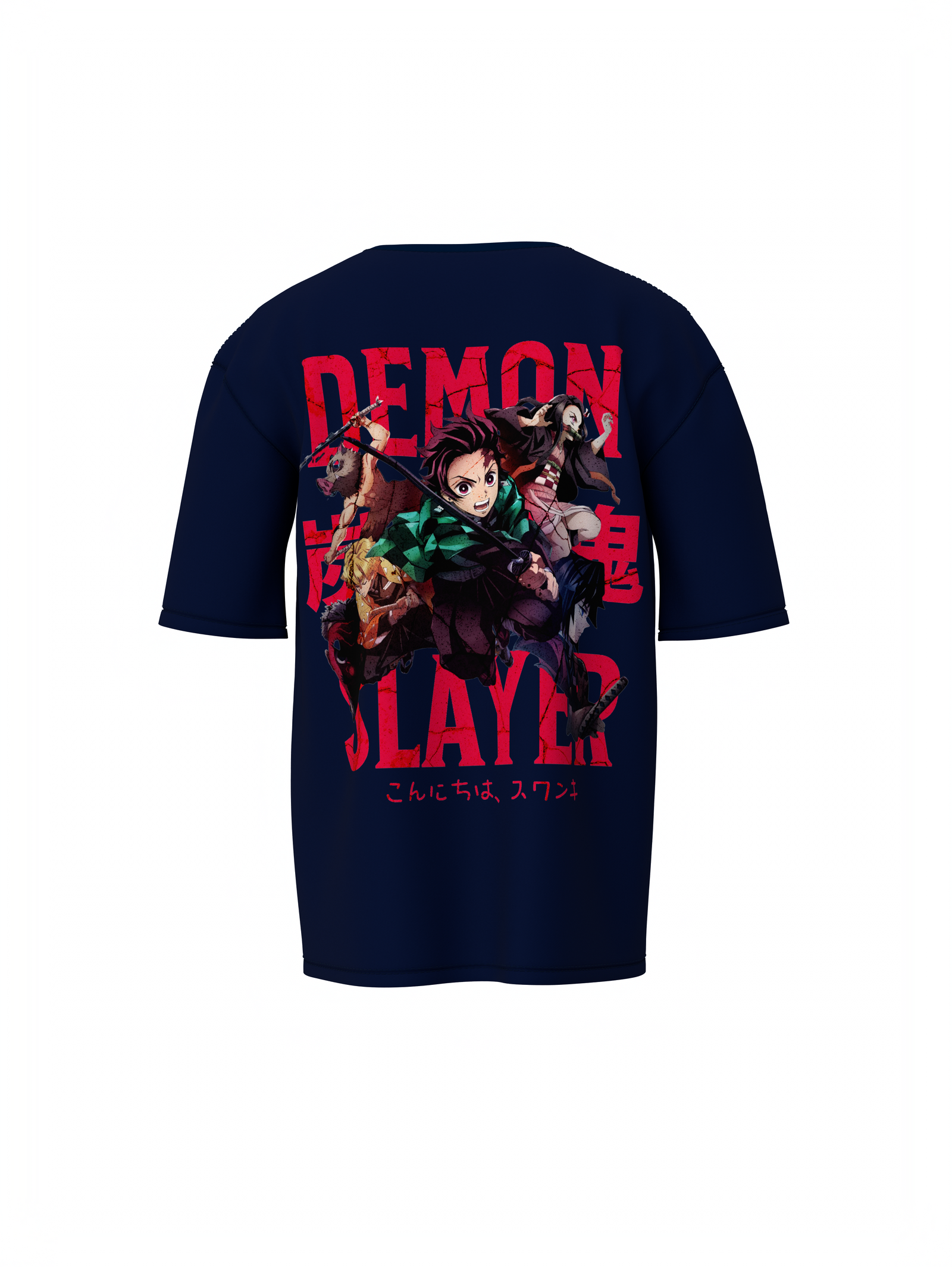 Hashira’s Wrath Oversized T-Shirt Unleash Demon Slayer Power