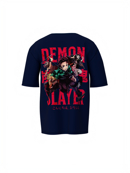 Hashira’s Wrath Oversized T-Shirt Unleash Demon Slayer Power