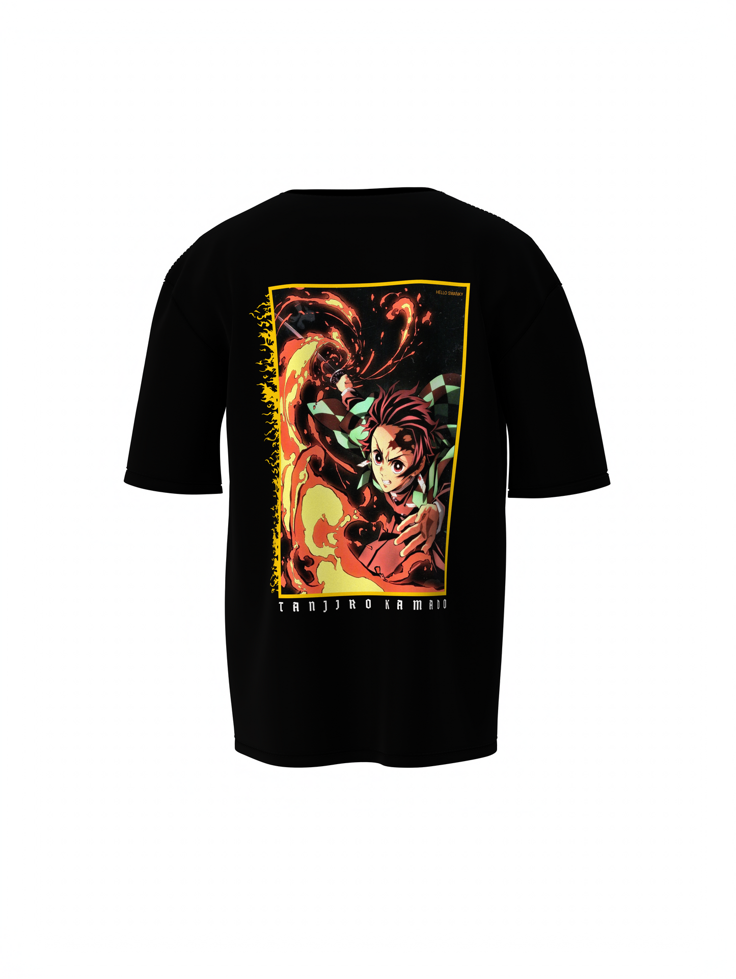 Kimetsu Oversized T-Shirt Trendy Casual Cotton Graphic Tee
