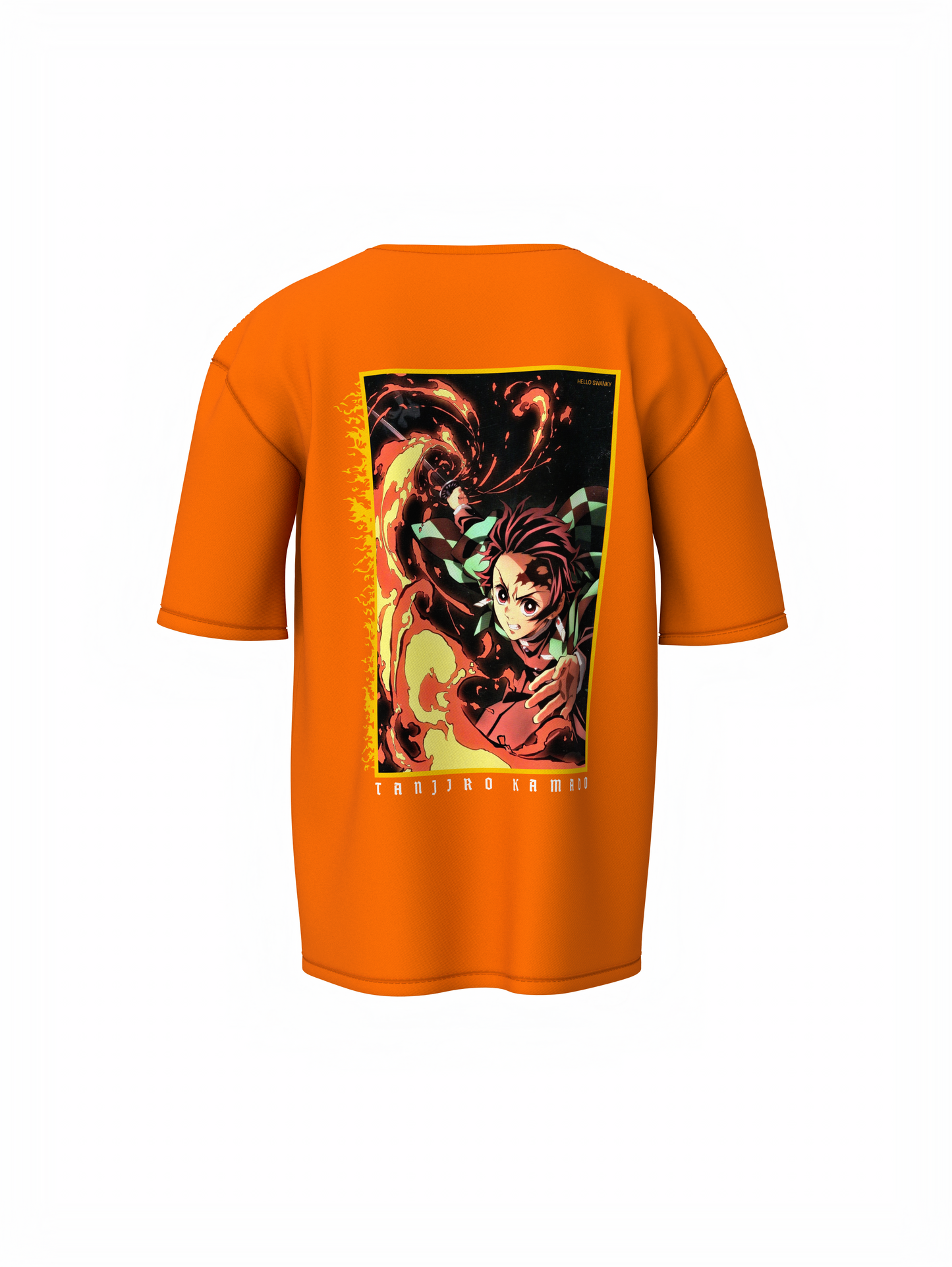 Kimetsu Oversized T-Shirt Trendy Casual Cotton Graphic Tee