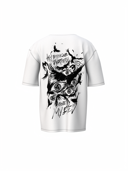 Sharingan Eyes Oversized T-Shirt Uchiha Power Anime Tee