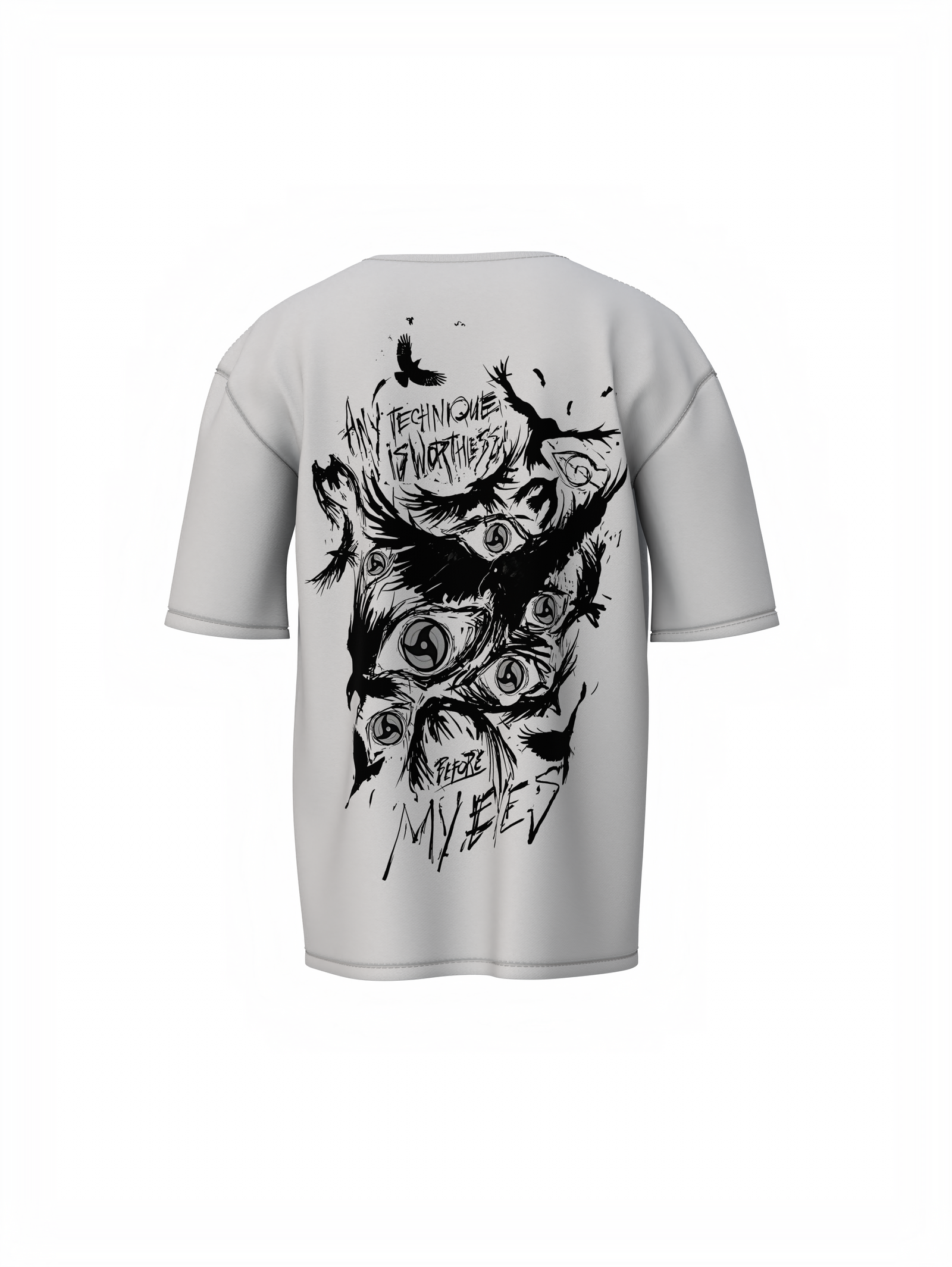 Sharingan Eyes Oversized T-Shirt Uchiha Power Anime Tee