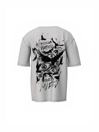 Sharingan Eyes Oversized T-Shirt Uchiha Power Anime Tee