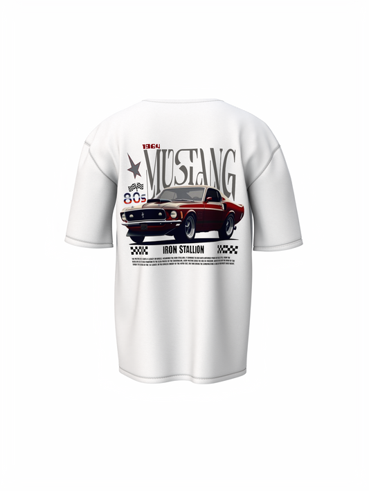 Mustang Car Oversized T-Shirt