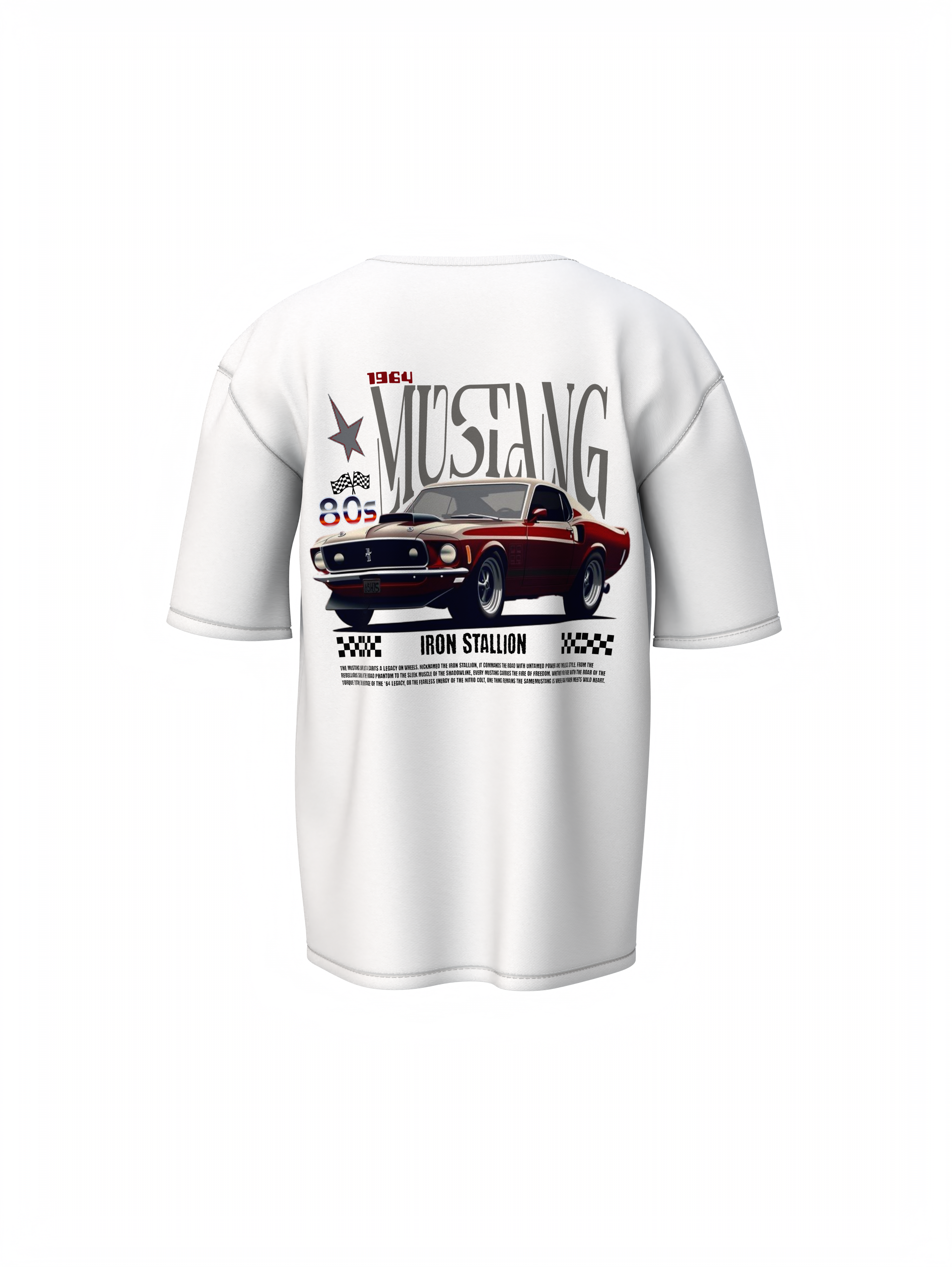 Mustang Car Oversized T-Shirt