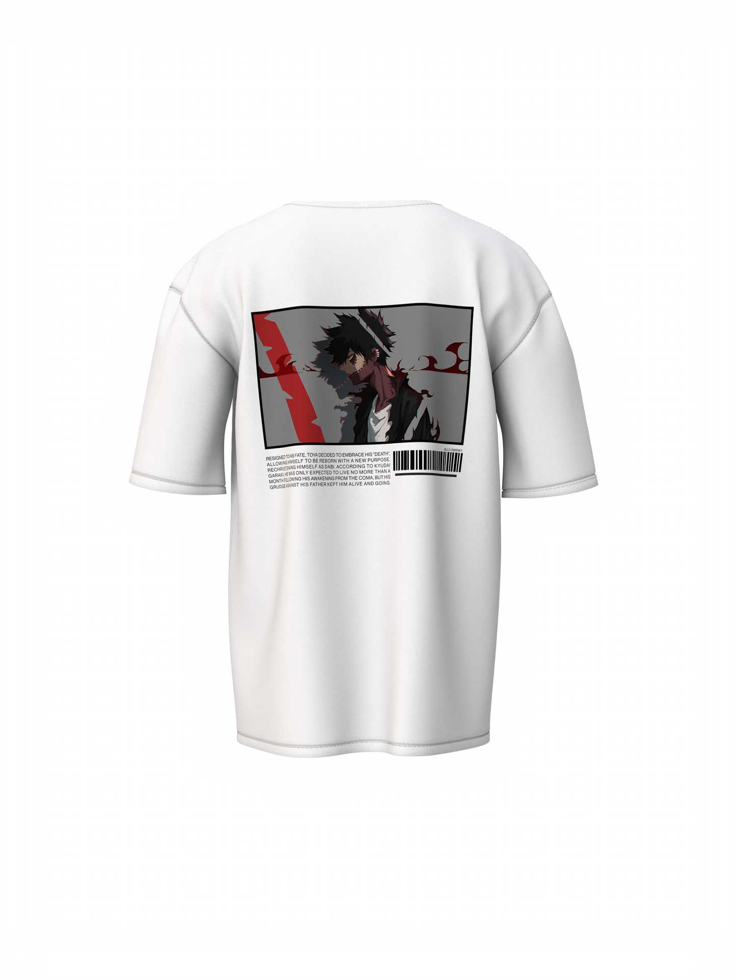 My Hero Academia Dabi Oversized T-Shirt Bold Anime Fashion