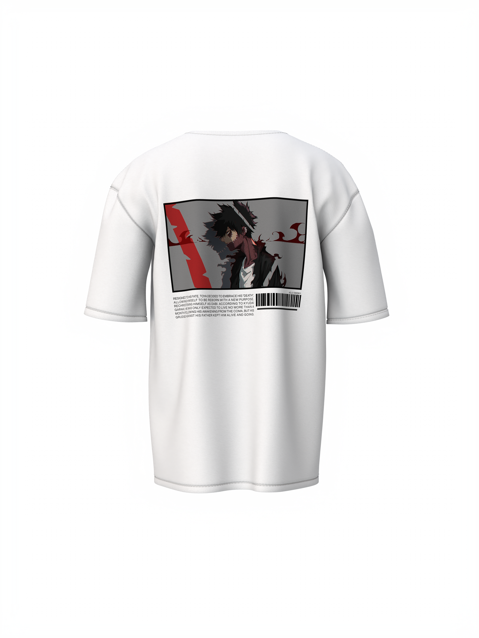 My Hero Academia Dabi Oversized T-Shirt Bold Anime Fashion