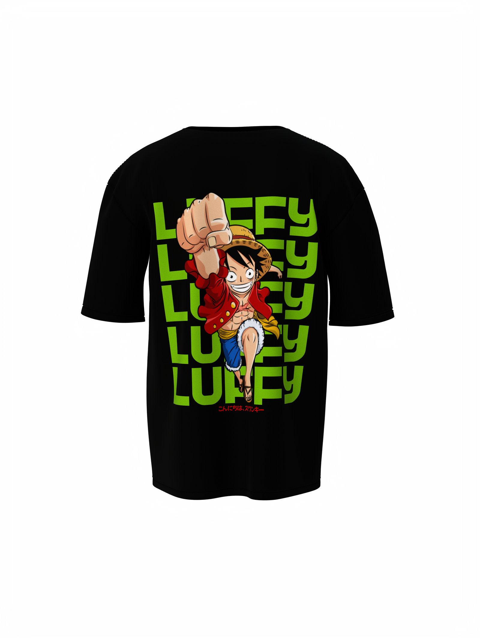 Premium Luffy Graphic Unisex Oversized T-Shirt Anime Streetwear