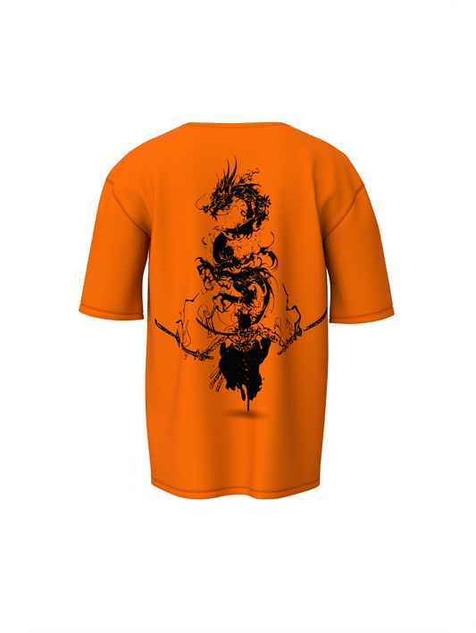 Samurai Dragon Spirit Oversized T-Shirt