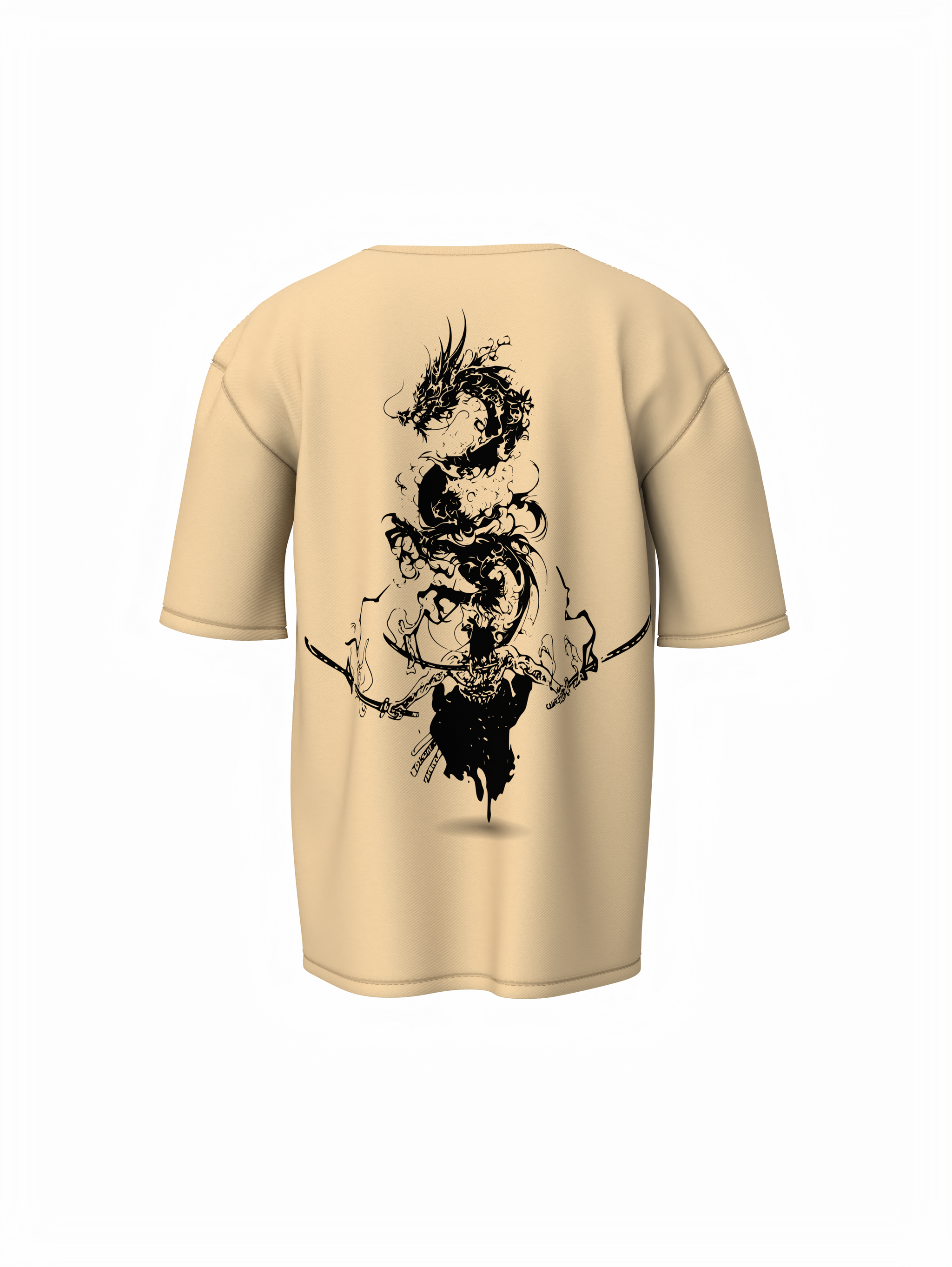 Samurai Dragon Spirit Oversized T-Shirt