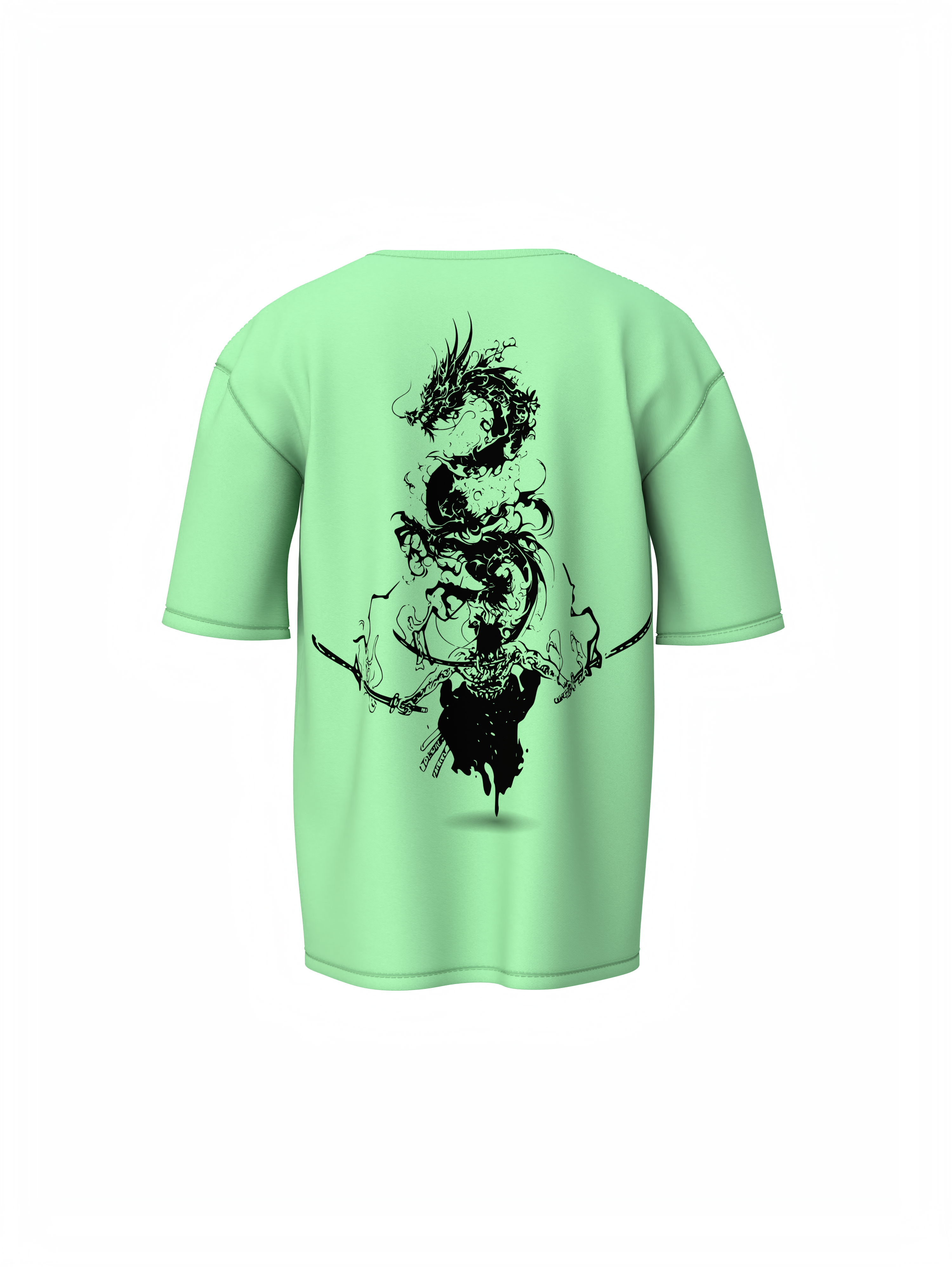 Samurai Dragon Spirit Oversized T-Shirt