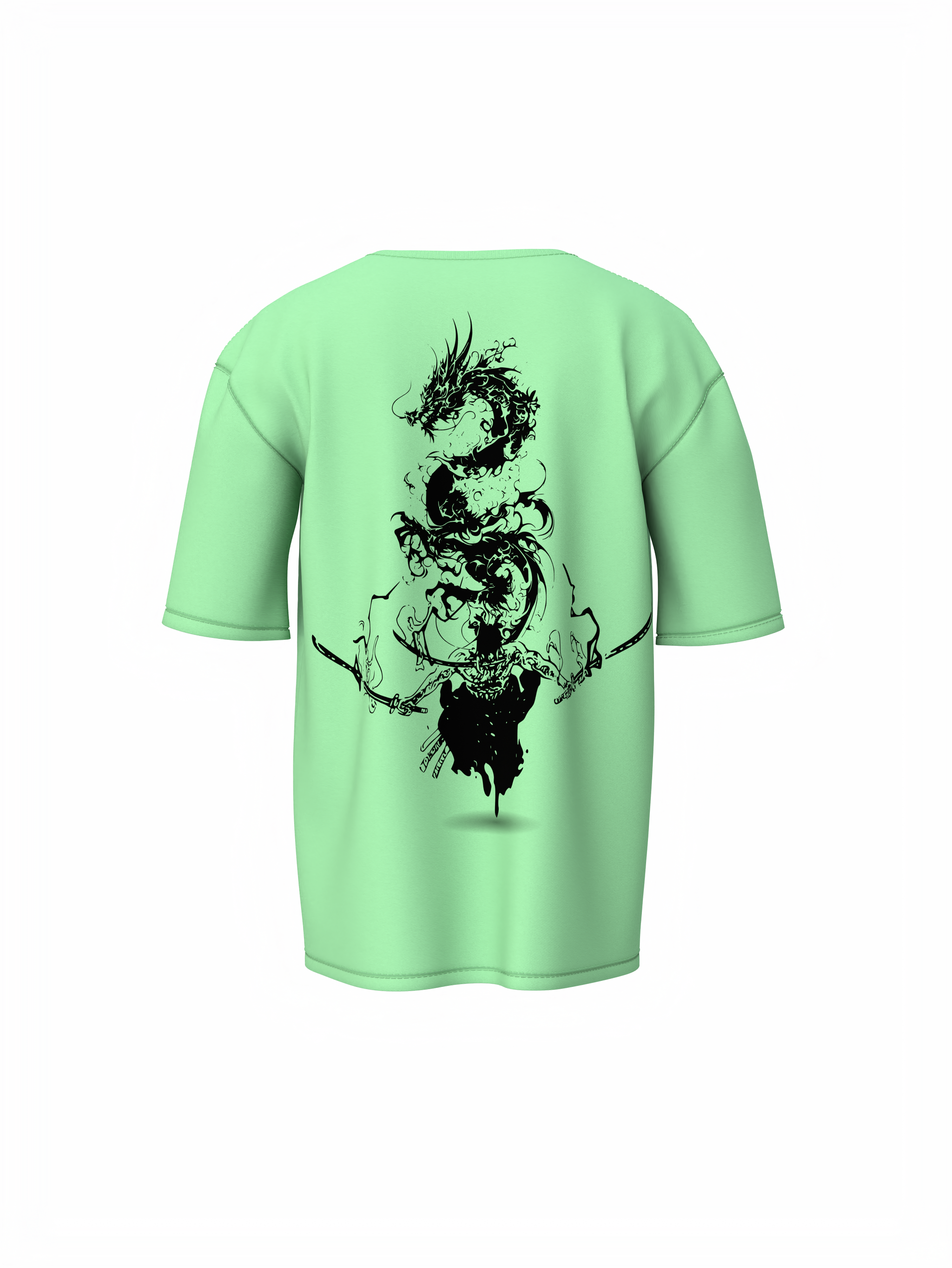 Samurai Dragon Spirit Oversized T-Shirt