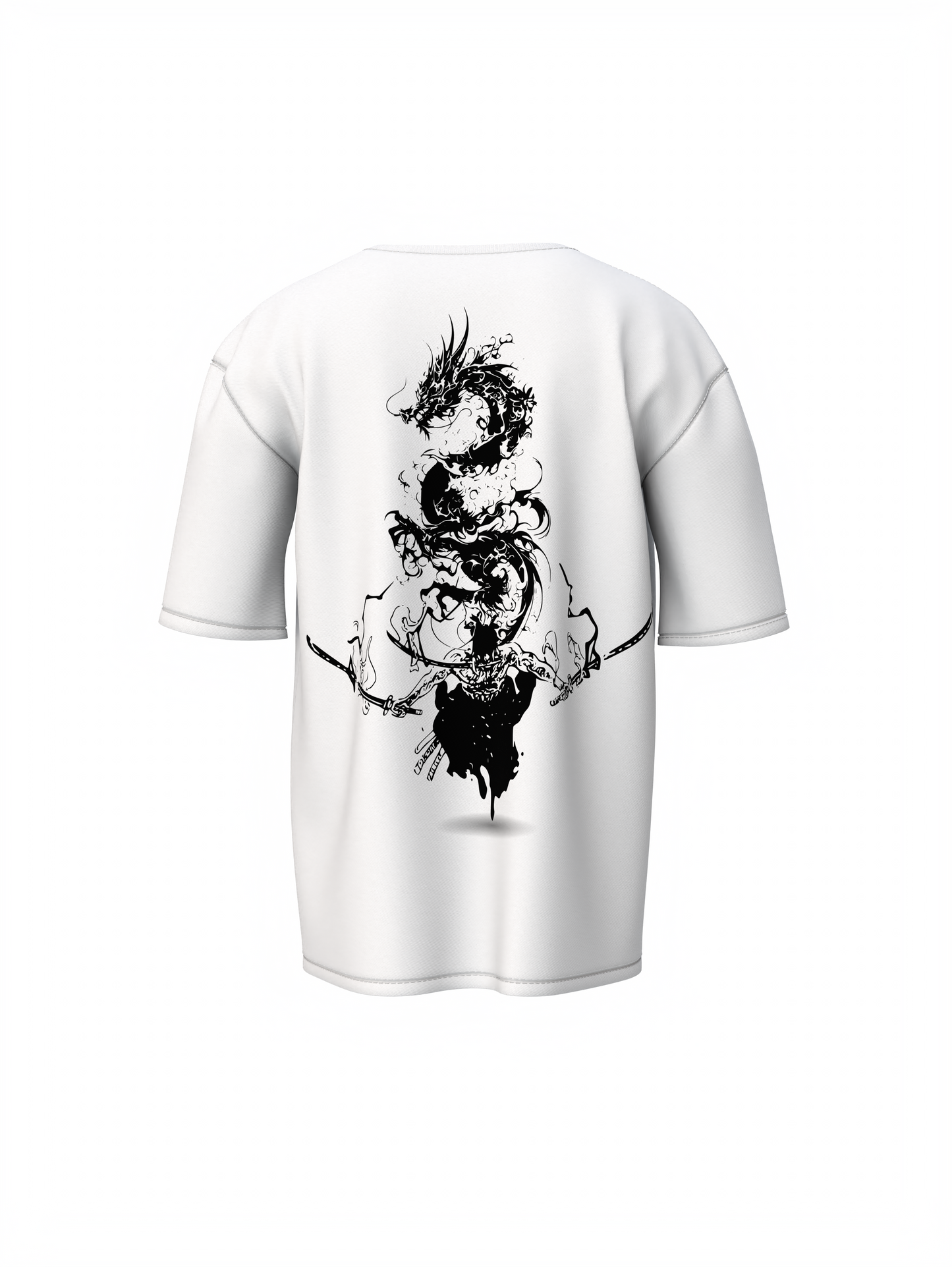 Samurai Dragon Spirit Oversized T-Shirt