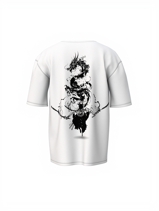 Samurai Dragon Spirit Oversized T-Shirt