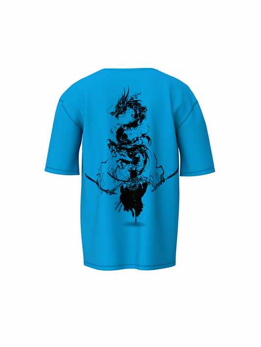 Samurai Dragon Spirit Oversized T-Shirt