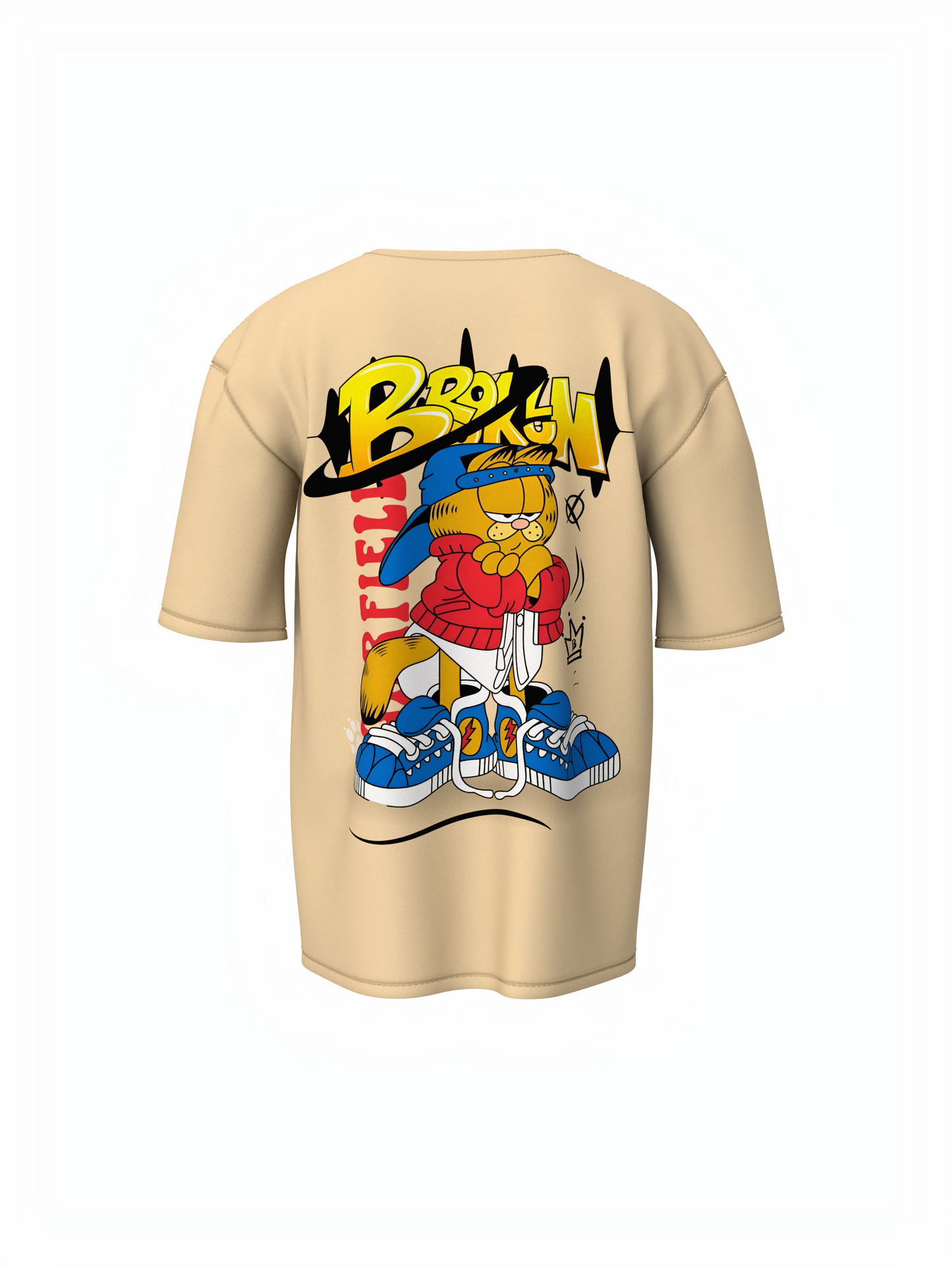 Garfield Oversized T-Shirt Casual Comfort with Cartoon Style