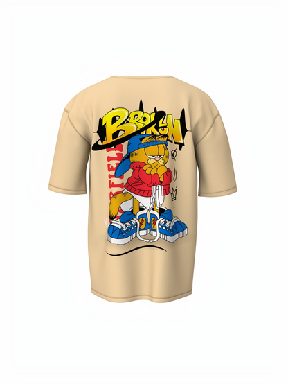 Garfield Oversized T-Shirt Casual Comfort with Cartoon Style