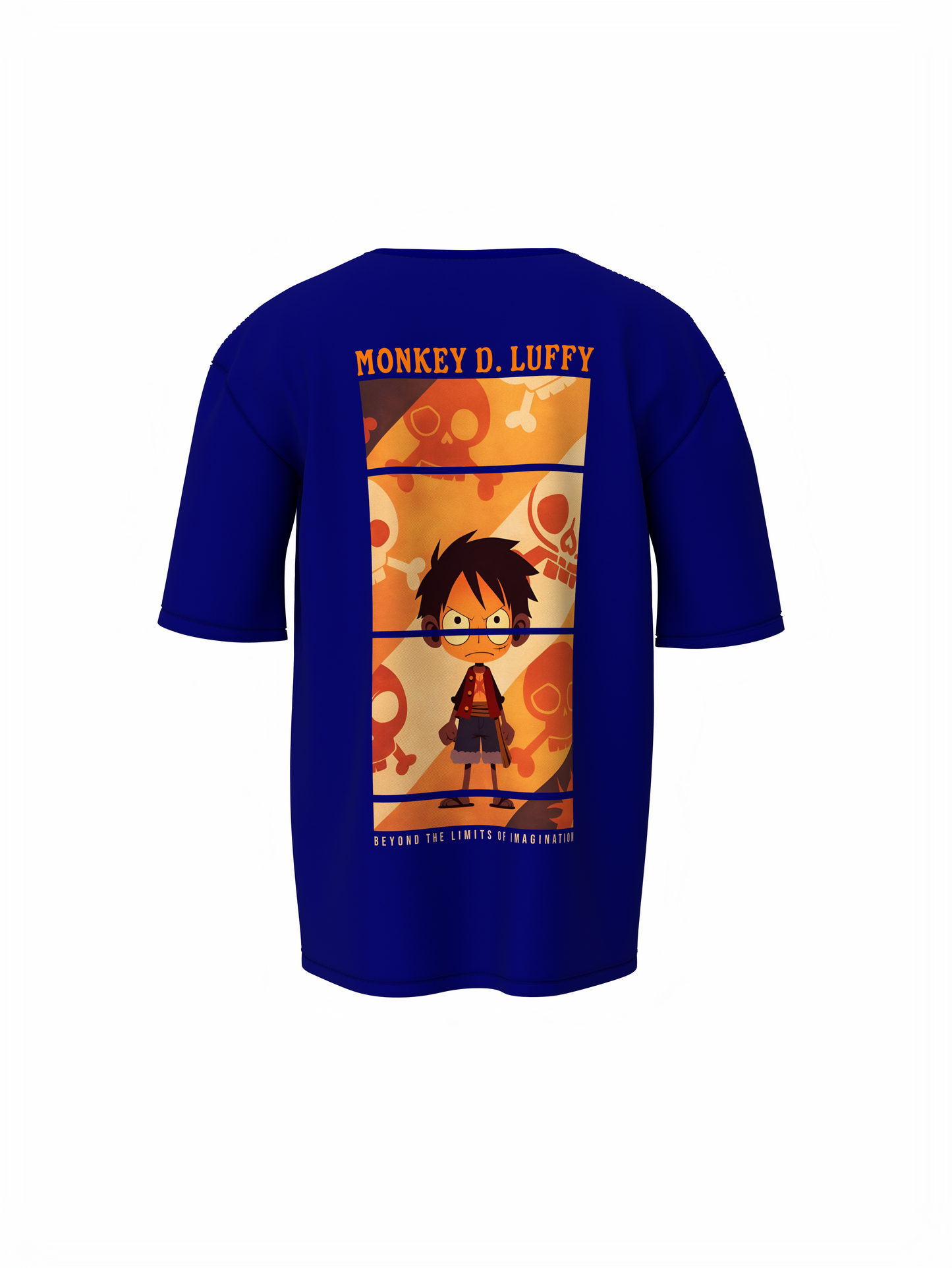 King Of Pirate Blue Oversized T-Shirt Trendy Casual Wear