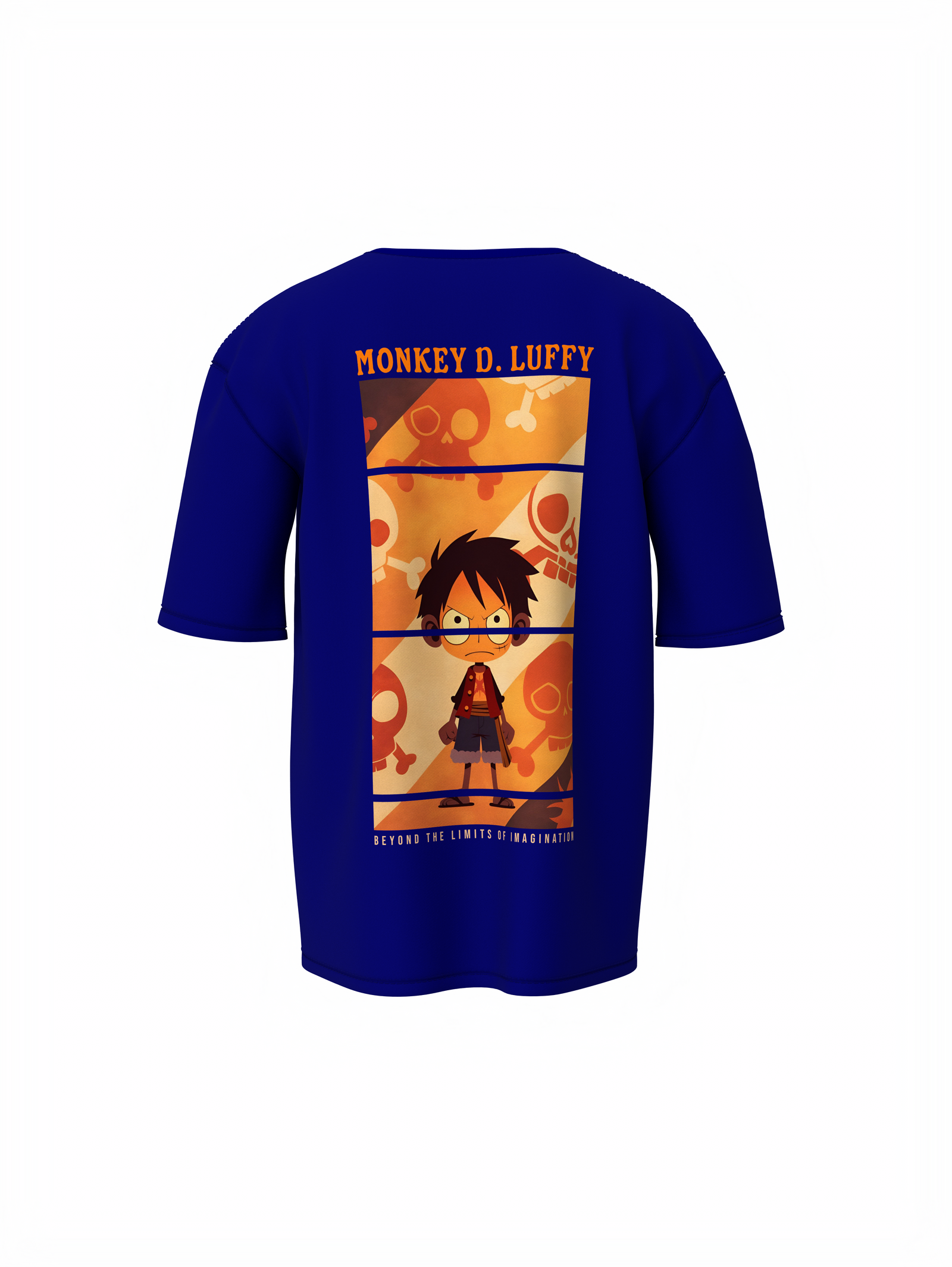 King Of Pirate Blue Oversized T-Shirt Trendy Casual Wear