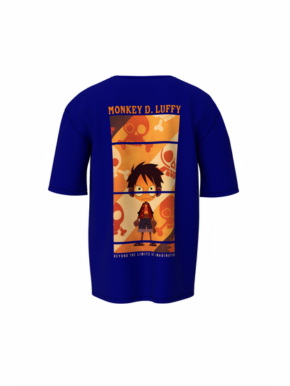 King Of Pirate Blue Oversized T-Shirt Trendy Casual Wear