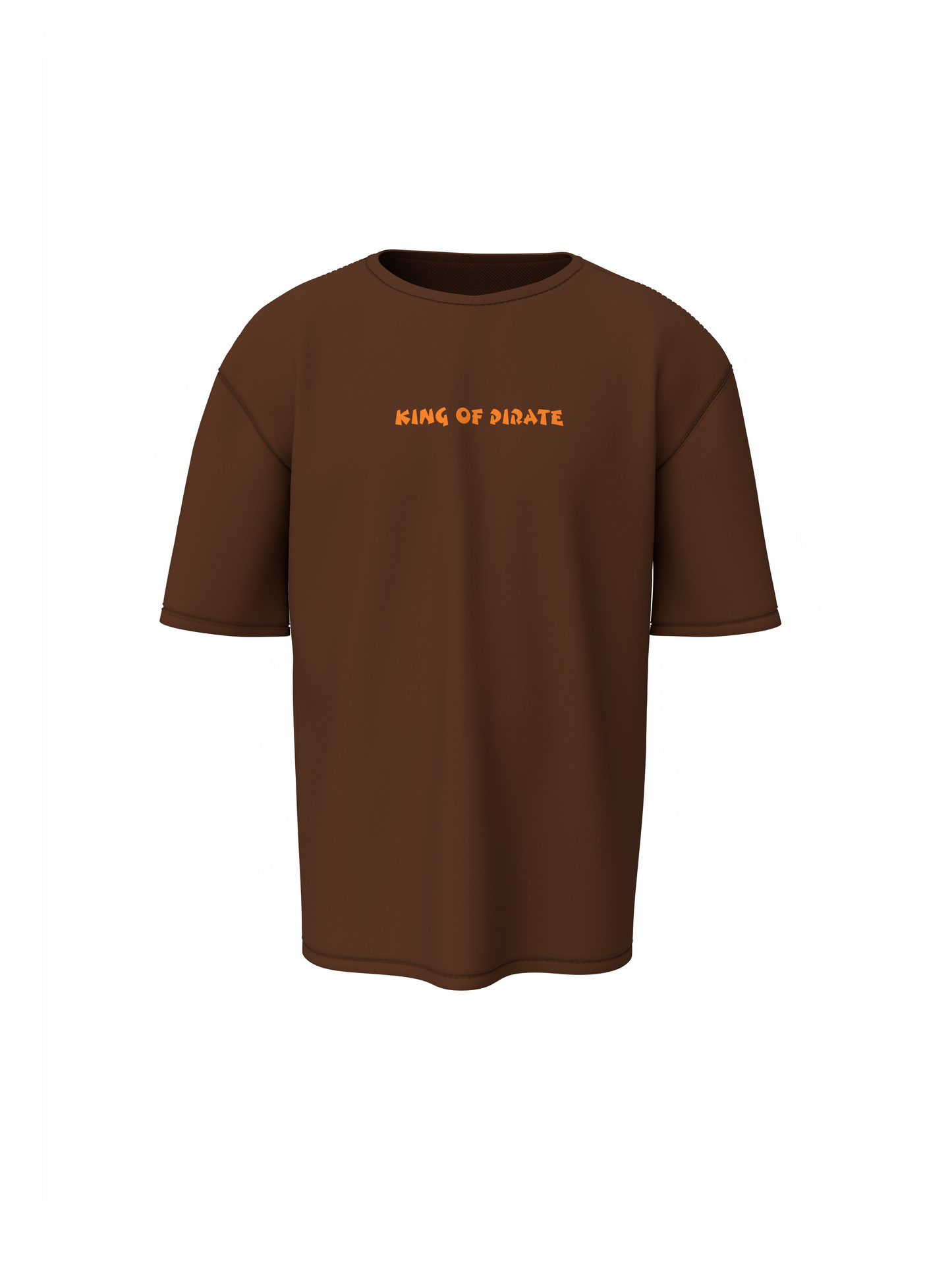 King Of Pirate Brown Oversized T-Shirt Trendy Casual Wear