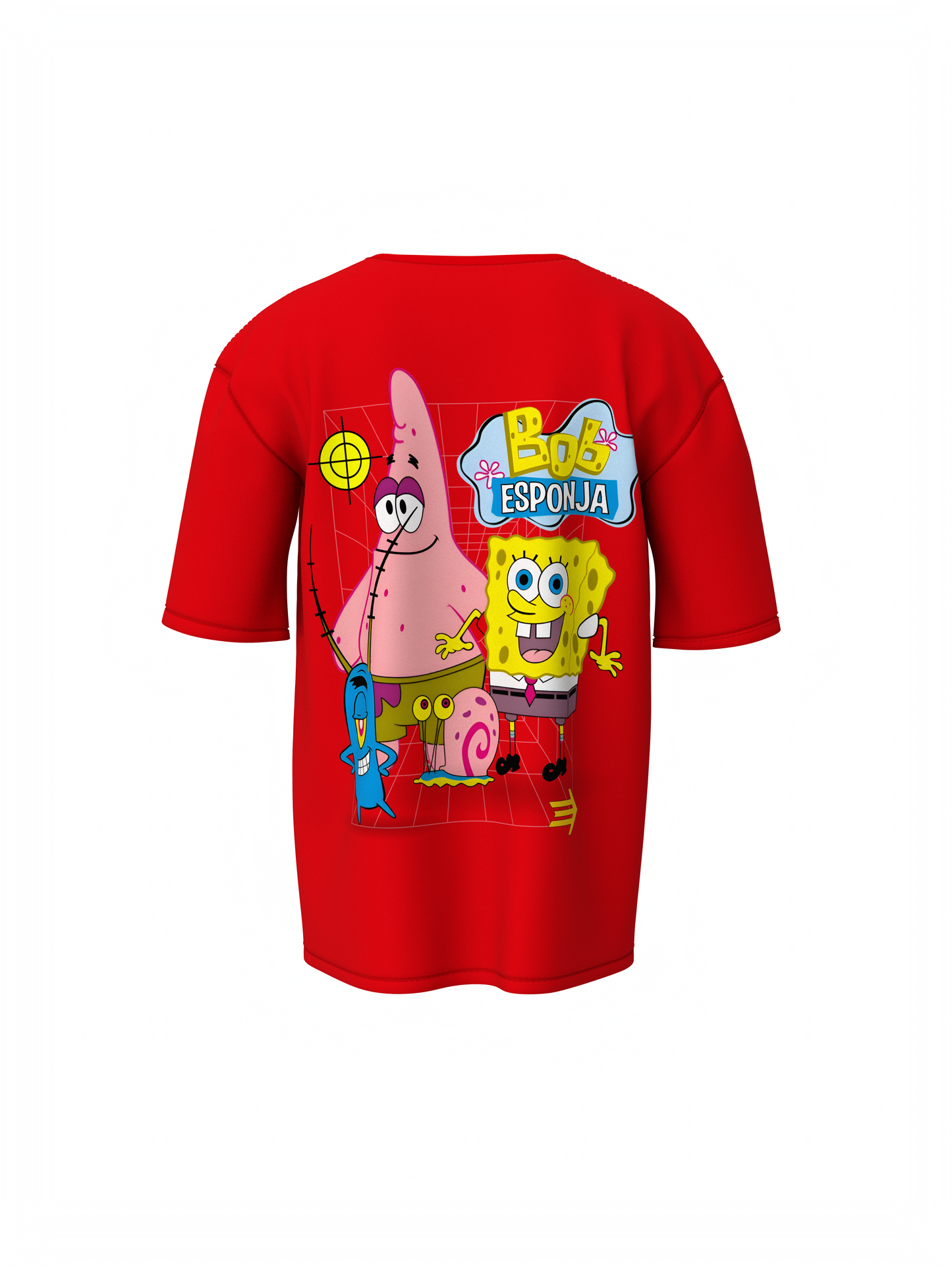 Bob Esponja Oversized T-Shirt Trendy SpongeBob Graphic Tee