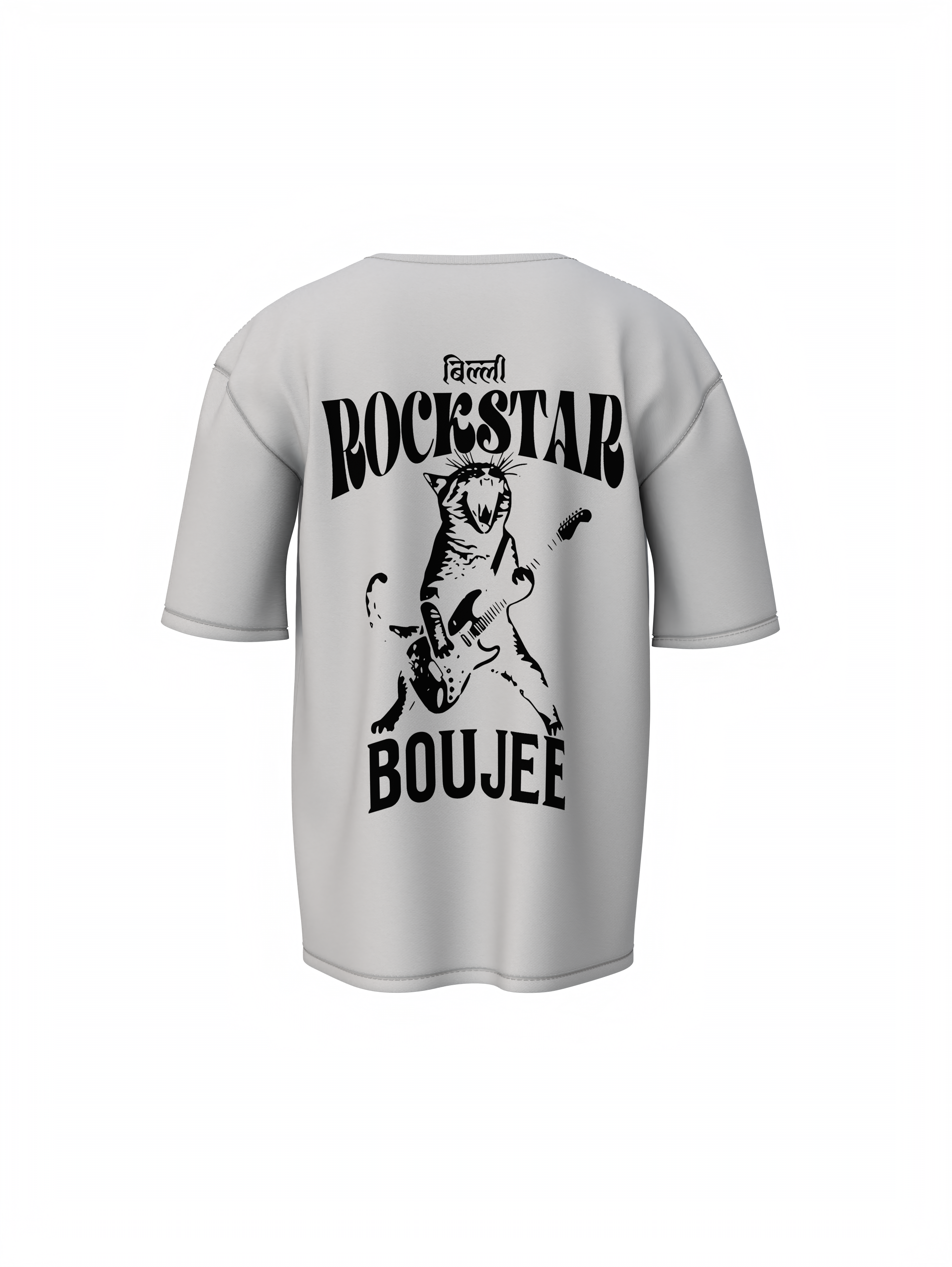 Rockstar Cat Oversized T-Shirt