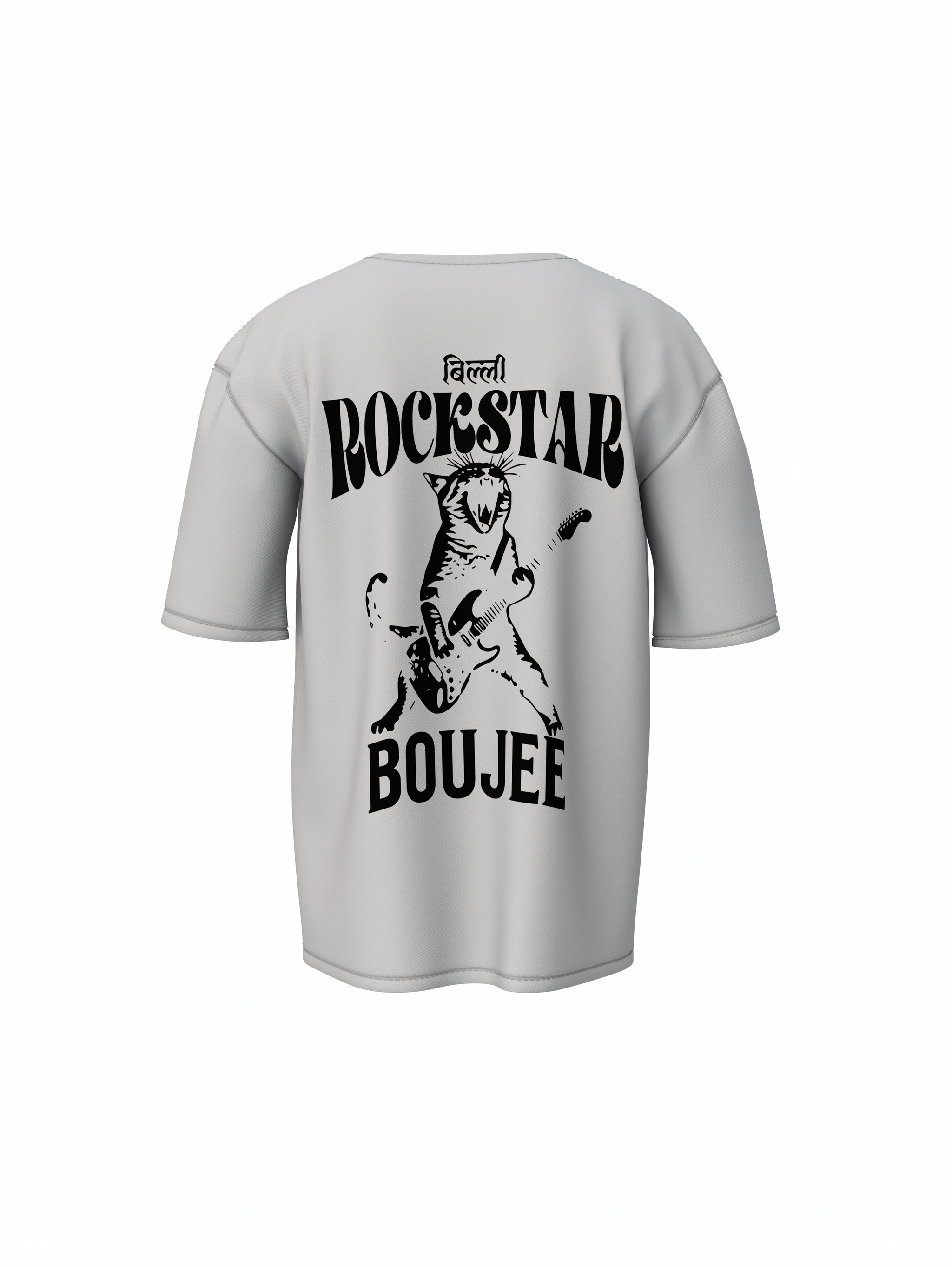 Rockstar Cat Oversized T-Shirt