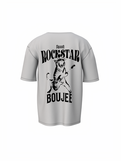Rockstar Cat Oversized T-Shirt