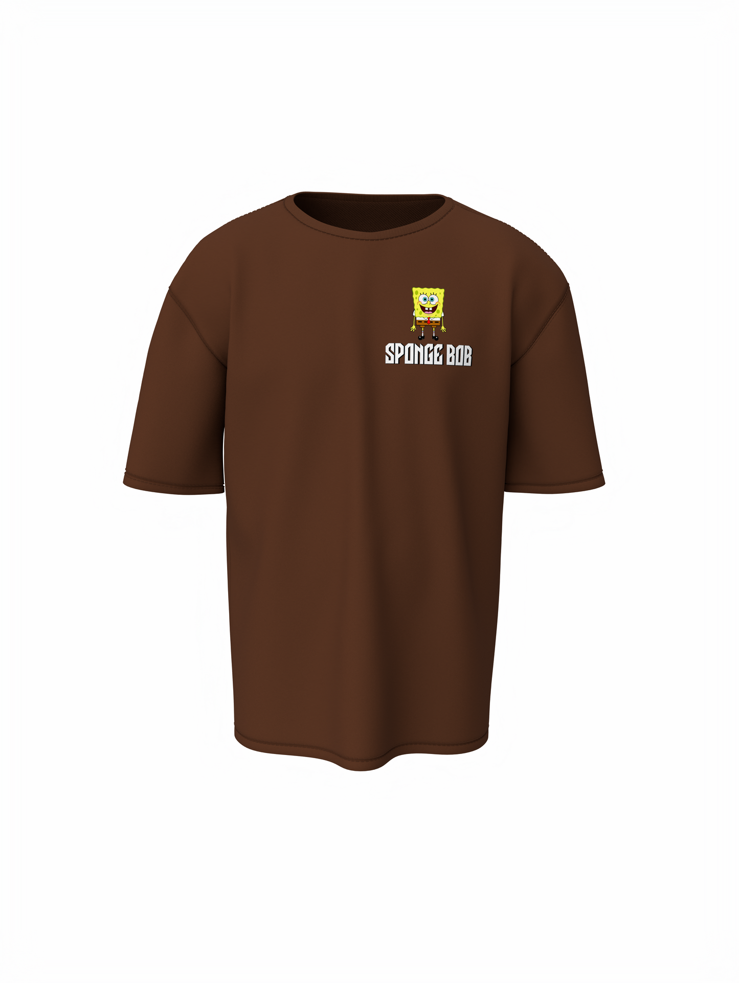 Bob Esponja Oversized T-Shirt Trendy SpongeBob Graphic Tee
