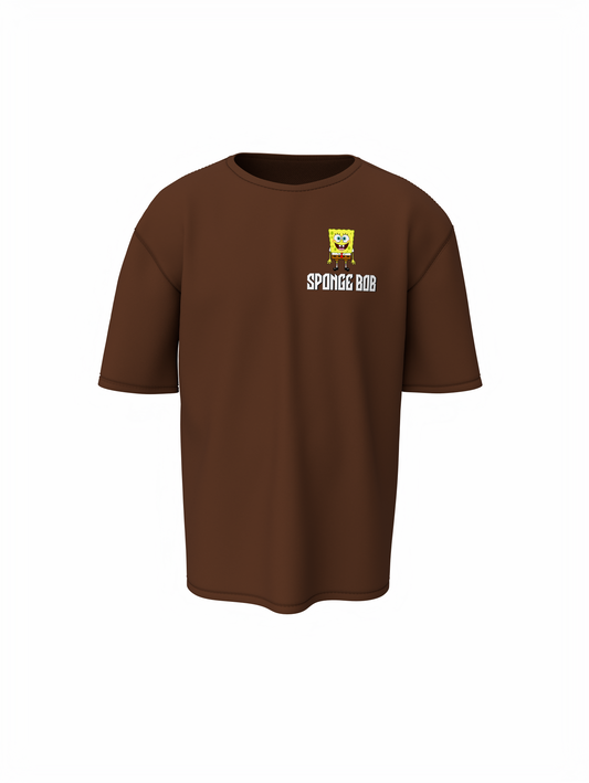 Bob Esponja Oversized T-Shirt Trendy SpongeBob Graphic Tee