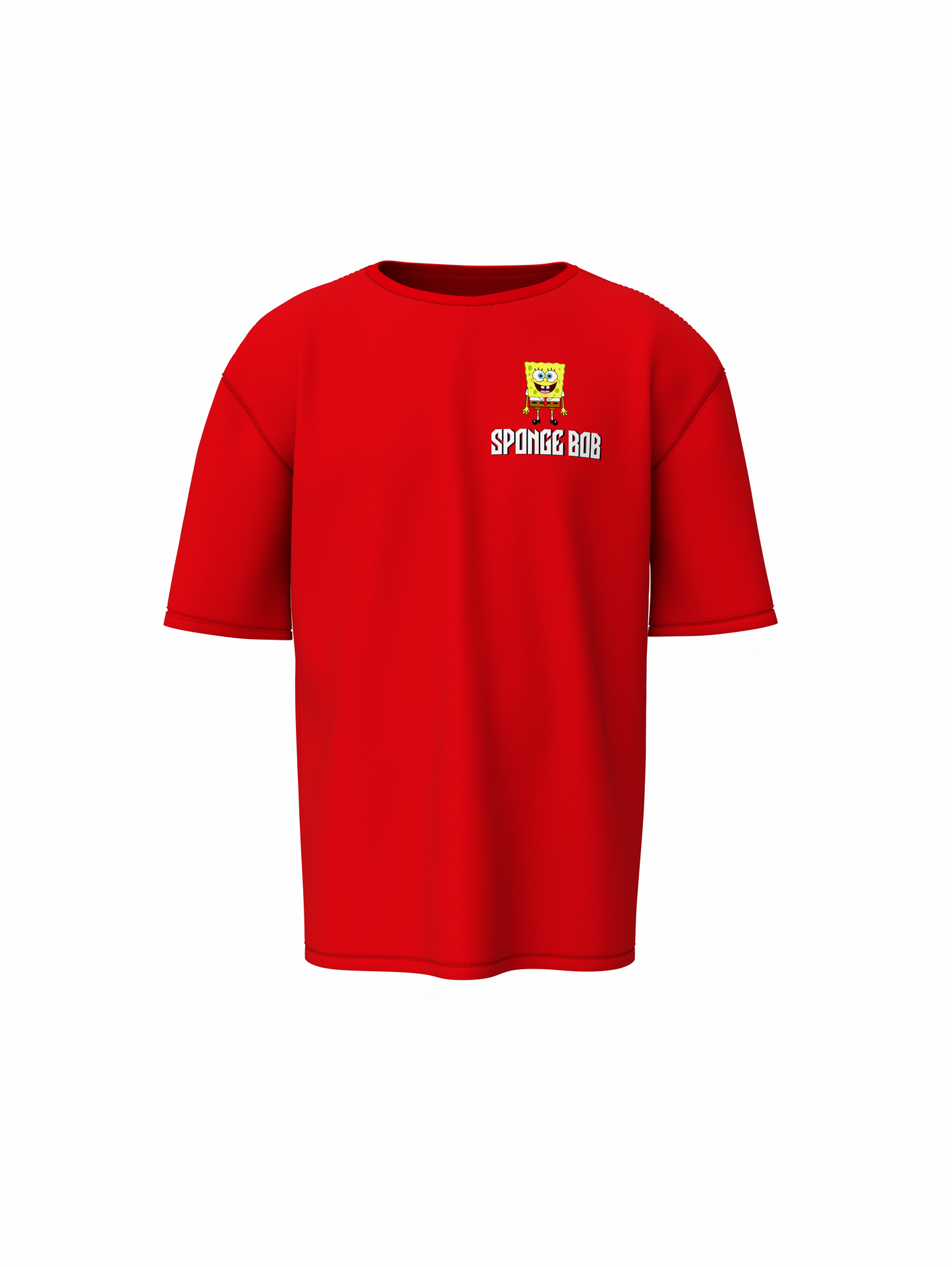 Bob Esponja Oversized T-Shirt Trendy SpongeBob Graphic Tee