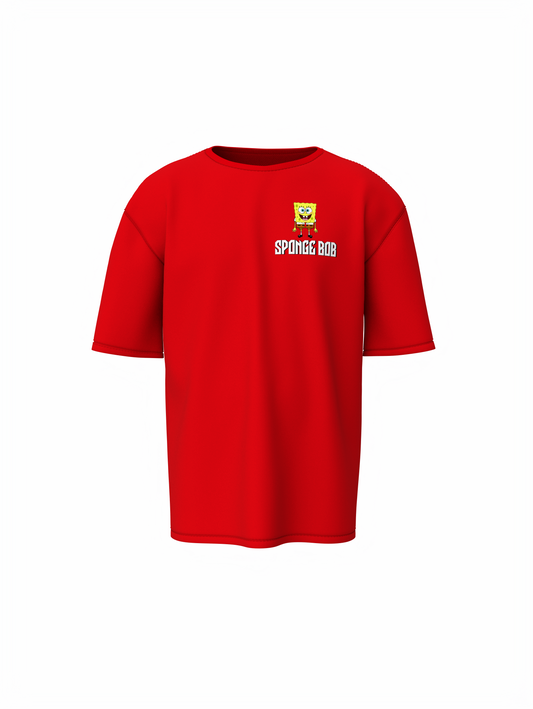 Bob Esponja Oversized T-Shirt Trendy SpongeBob Graphic Tee
