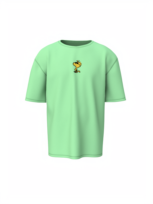 Cool Snoopy Unisex Saga Green Oversized T-Shirt, Chill Vibes
