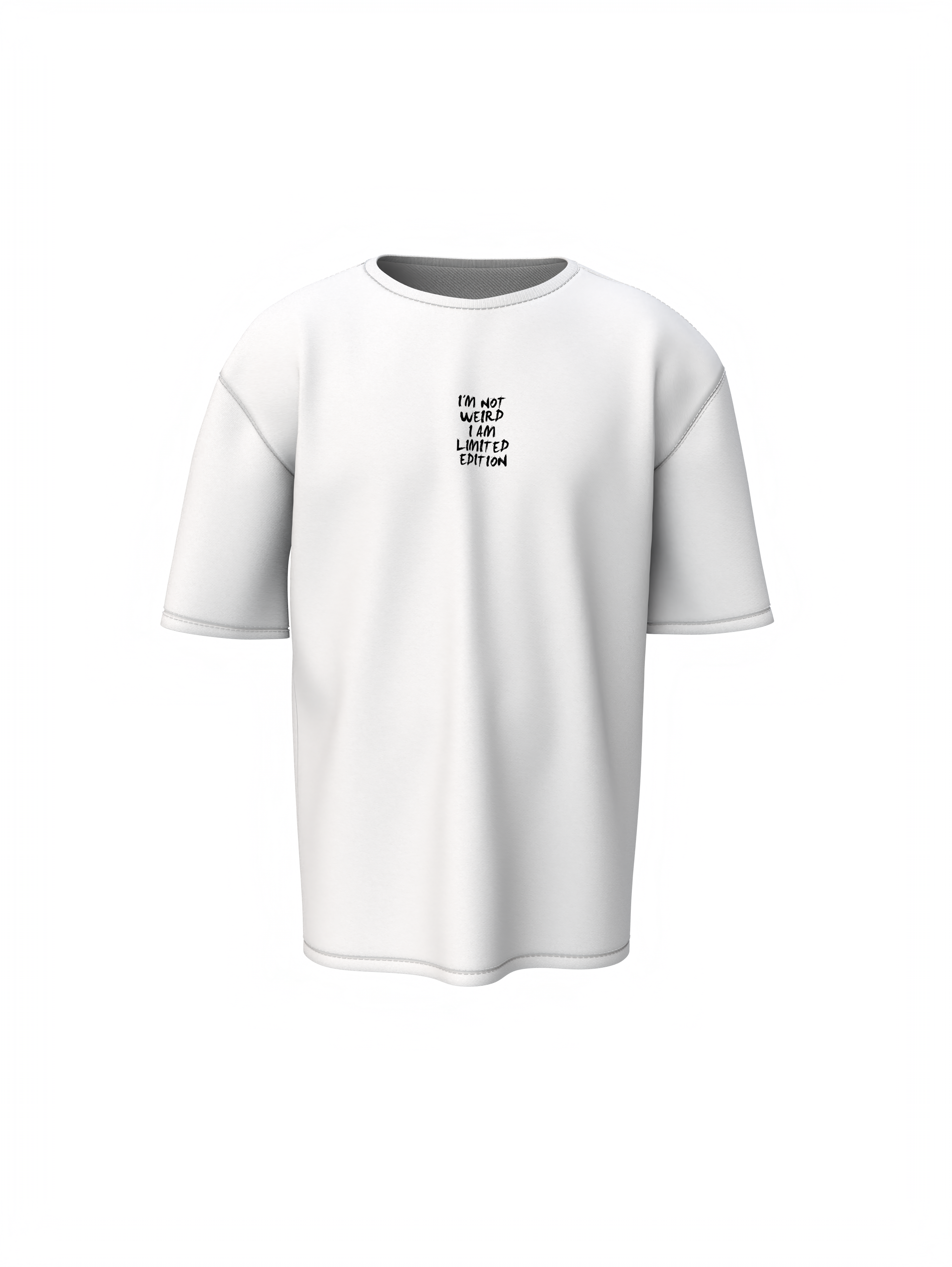 Monkey Graphic Unisex White Oversized T-Shirt