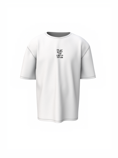 Monkey Graphic Unisex White Oversized T-Shirt Bold Design