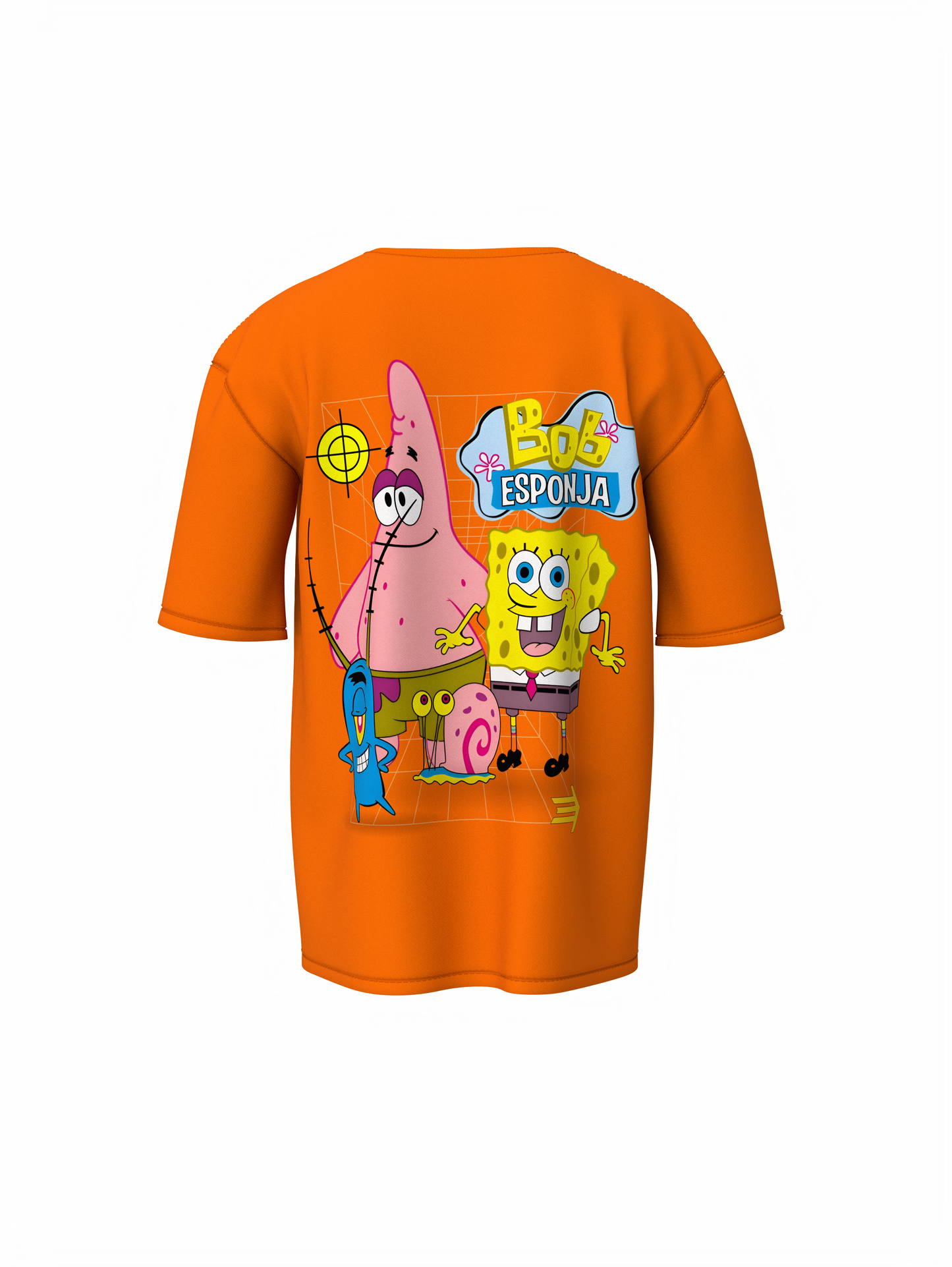 Bob Esponja Oversized T-Shirt Trendy SpongeBob Graphic Tee