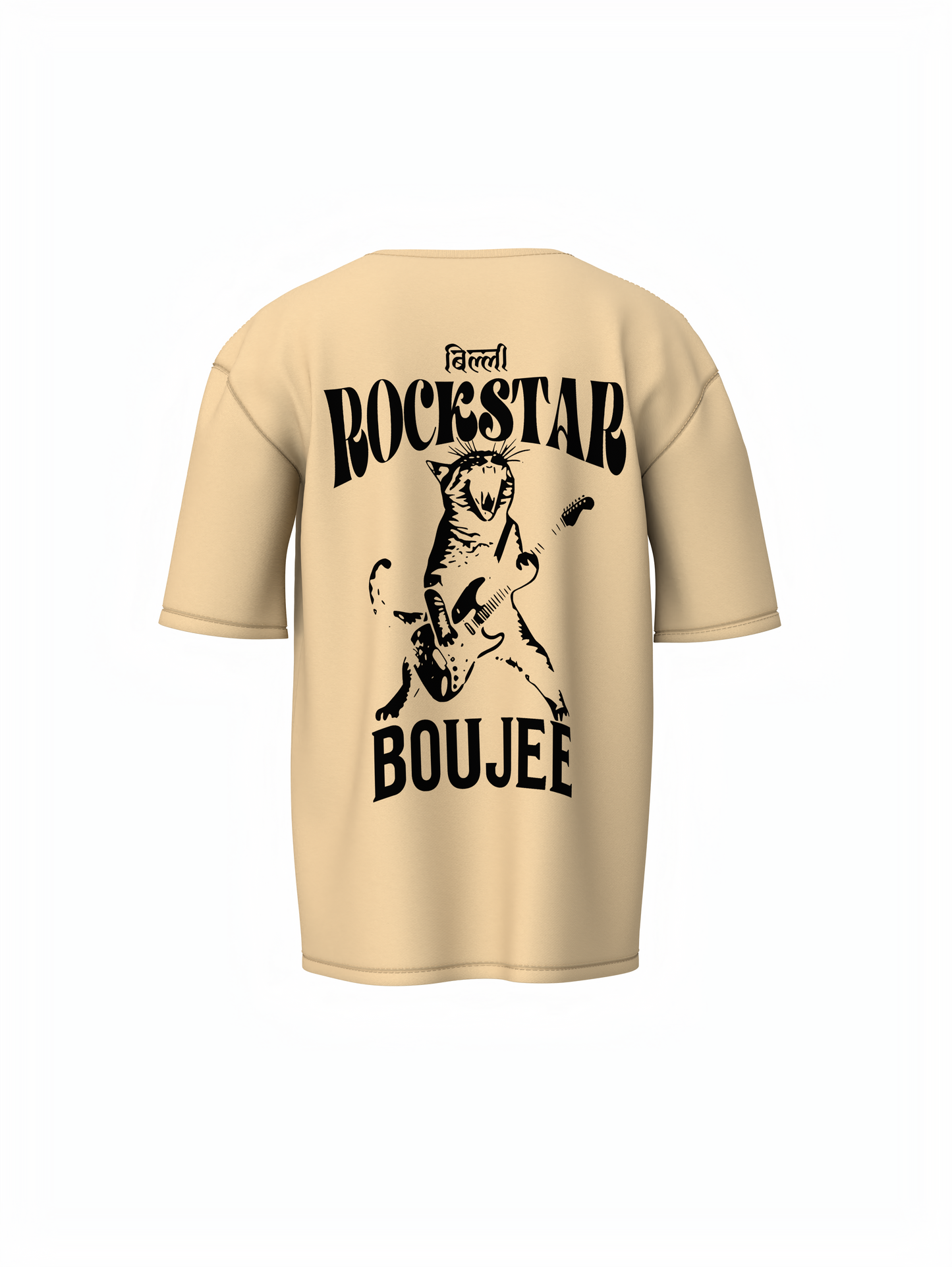 Rockstar Cat Oversized T-Shirt