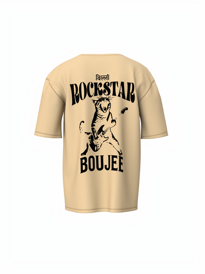 Rockstar Cat Oversized T-Shirt