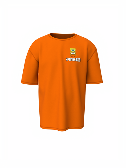 Bob Esponja Oversized T-Shirt Trendy SpongeBob Graphic Tee